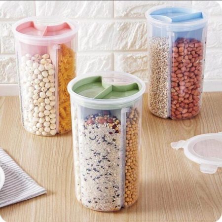 3 Section Food Storage Jar