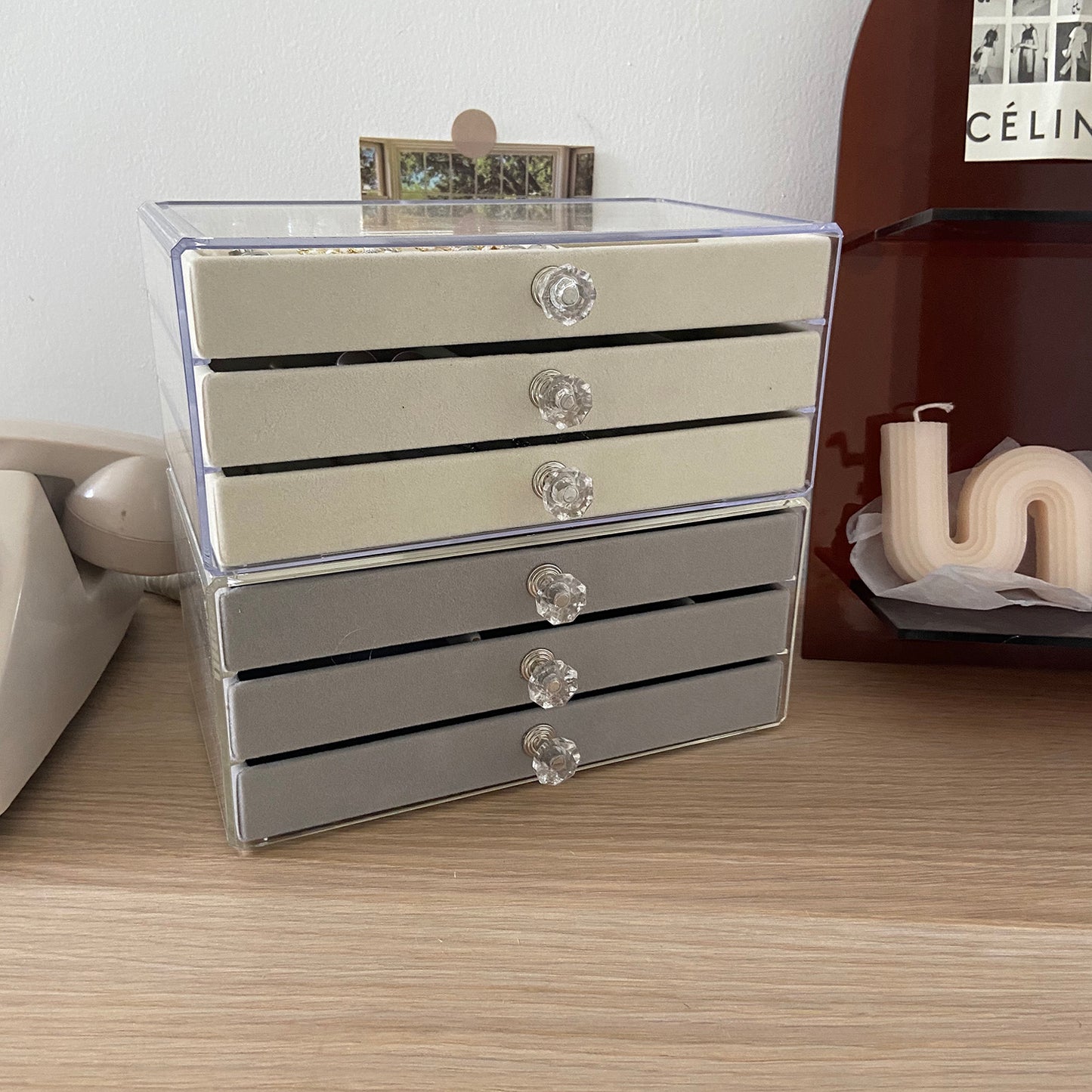 3 Layer Clear Jewellery Organizer