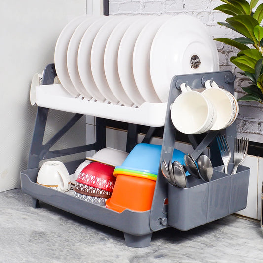 Space Saving 2-Tier Dish Rack