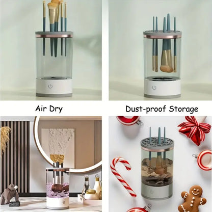 Automatic Rotating Makeup Brush Cleaner