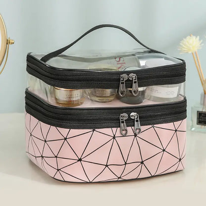 Double Layer Diamond Cosmetic Bag