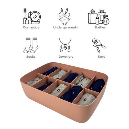 Multi-Compartment Plastic Roman Organizer