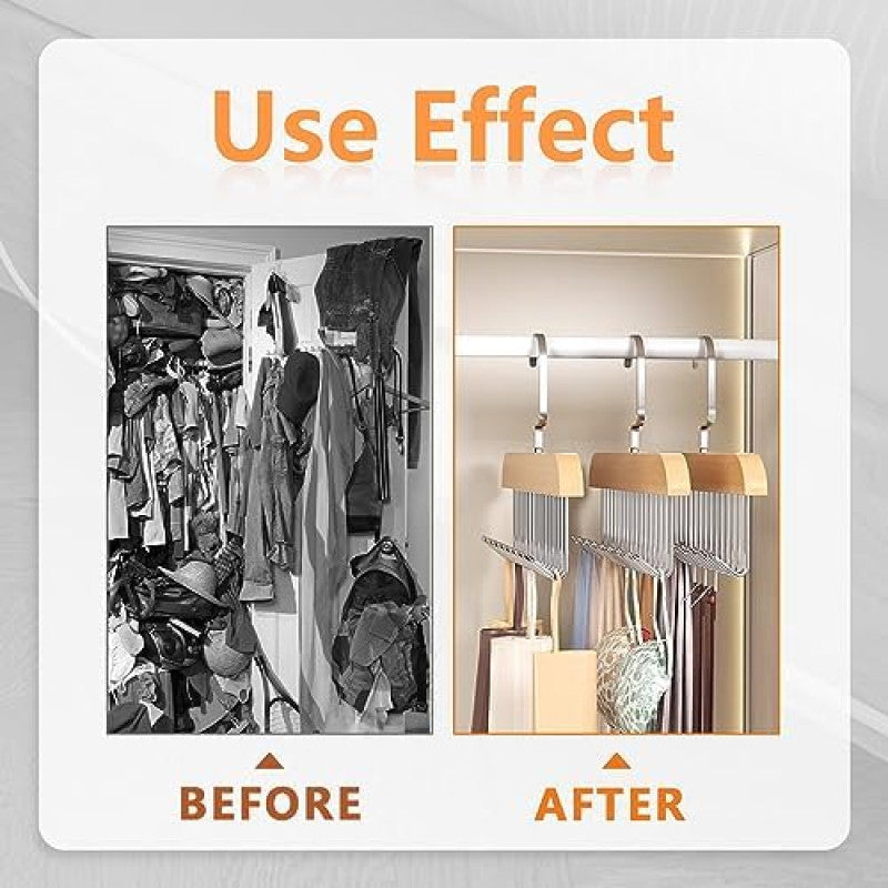 8 Hook Wooden Hanger