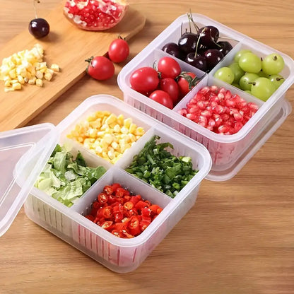 Fresh Keeping 4 and 6 In 1 Vegetable & Fruit Draining Box