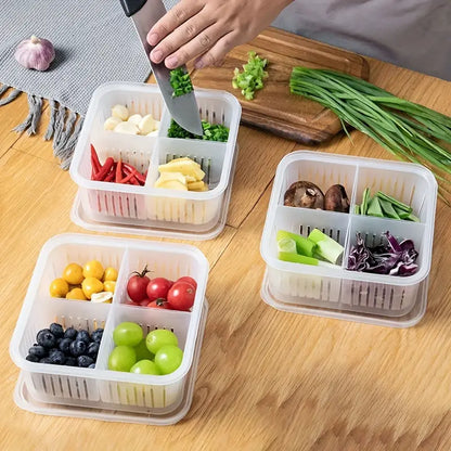 Fresh Keeping 4 and 6 In 1 Vegetable & Fruit Draining Box