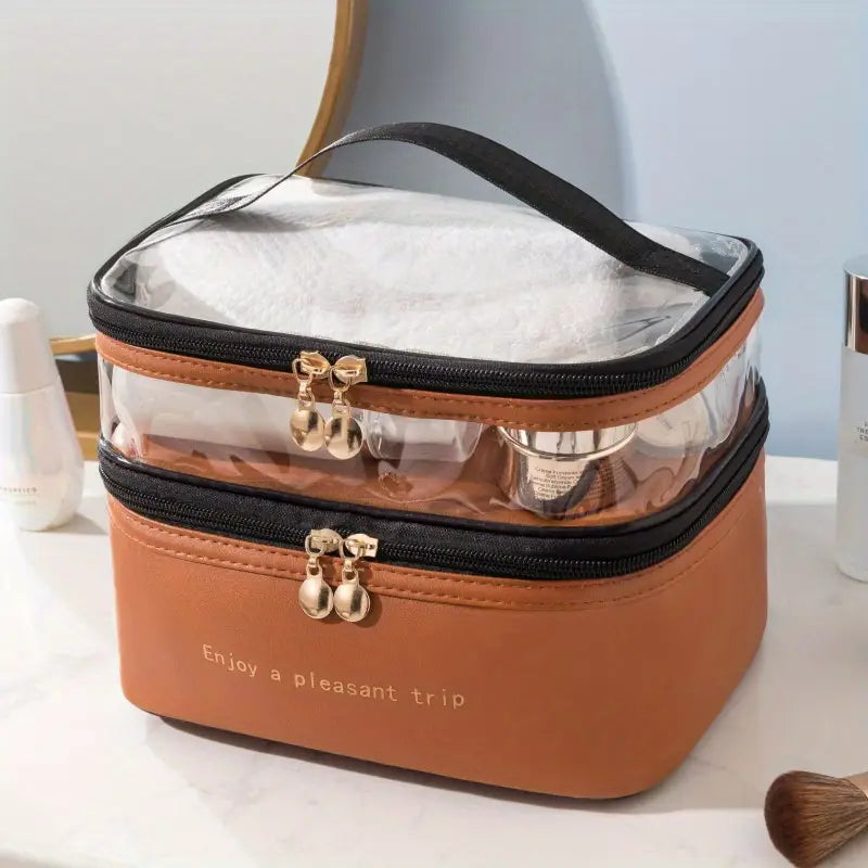 Double Layer Cosmetic Bag