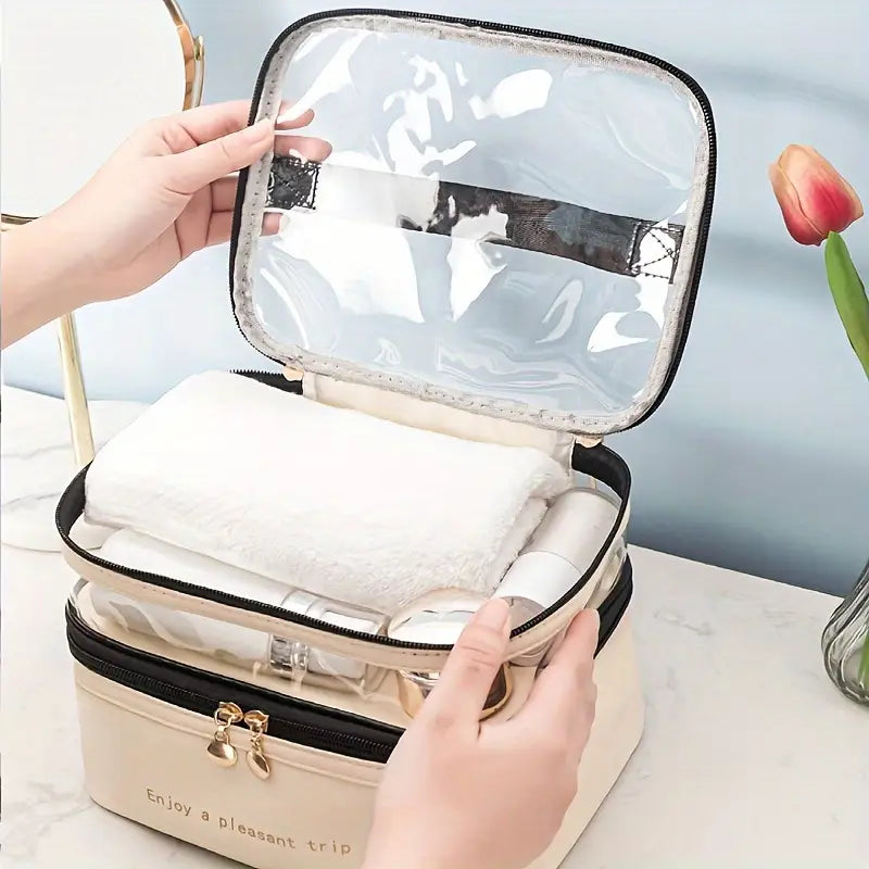 Double Layer Cosmetic Bag