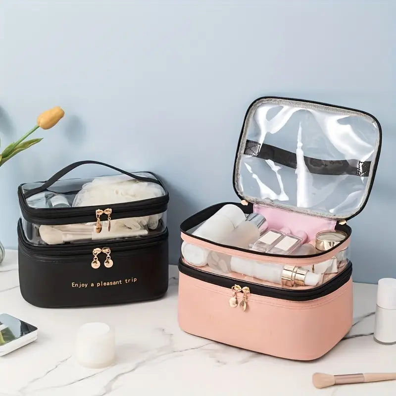 Double Layer Cosmetic Bag