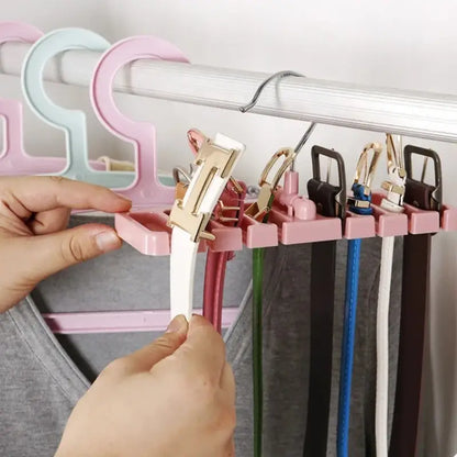 8 Slot Rotating Belt, Tie & Scarf Organizer & Hanger