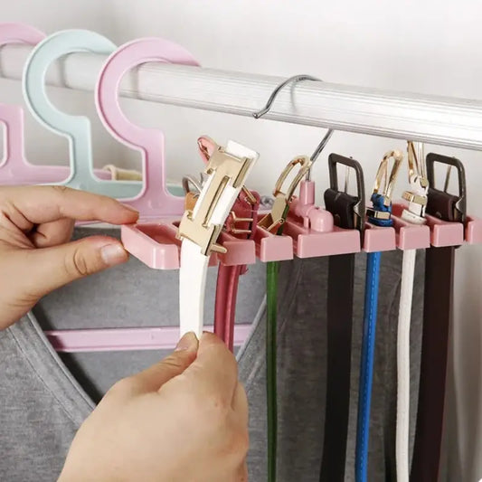 8 Slot Rotating Belt, Tie & Scarf Organizer & Hanger