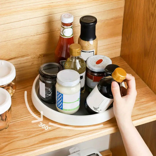 360° Rotating Organizer Tray For Spice Rack And Cosmetic Organizer