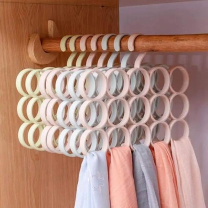 15 Rings Multi Purpose Scarf & Tie Hanger