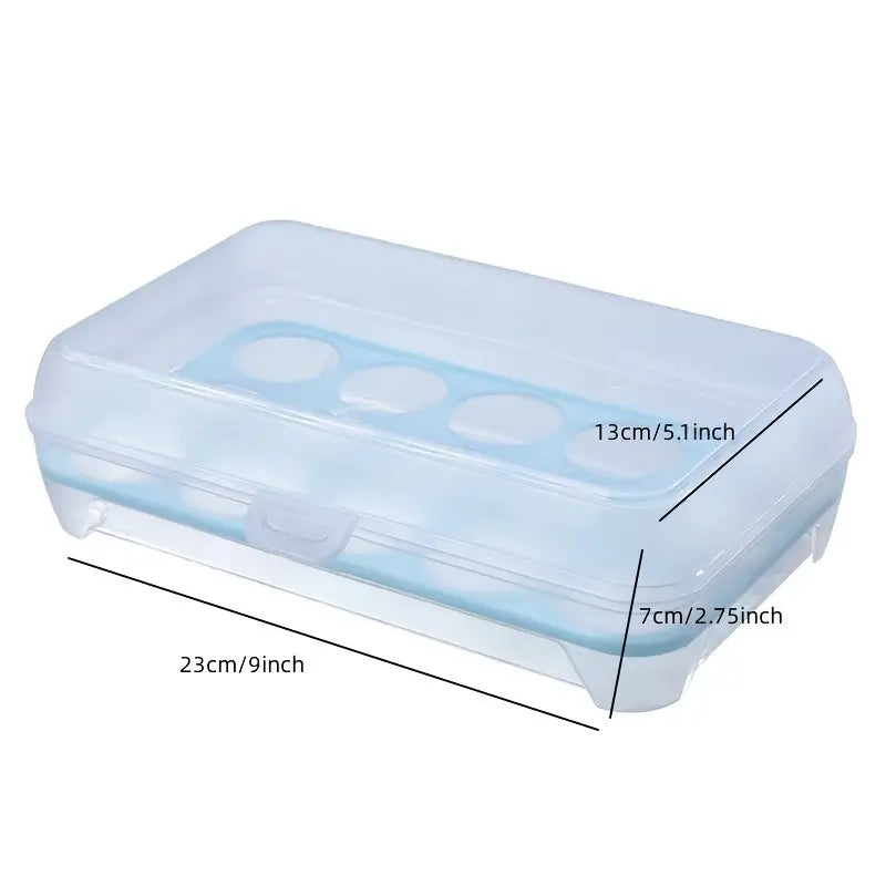 Airtight Egg Storage Box With 15 Compartments