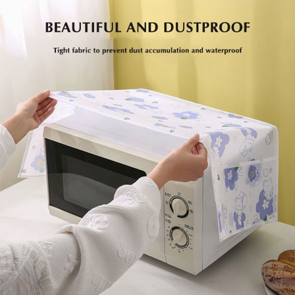 Microwave Dust Cover with Pockets