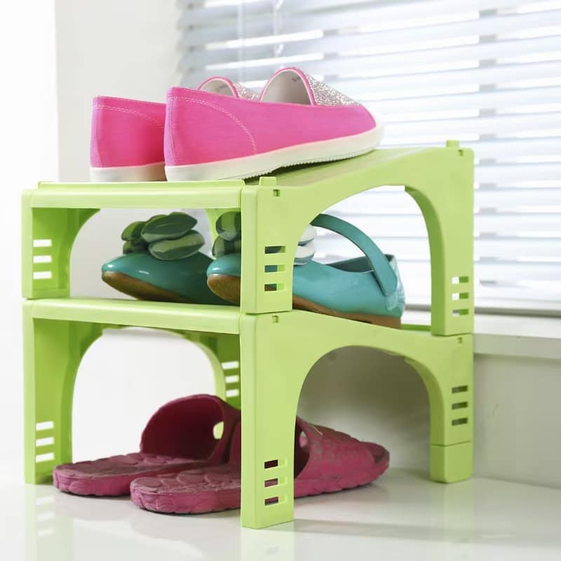 Stackable Shoe Rack - Pack Of 2 – Sleek Stacks