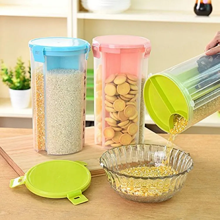 3 Section Food Storage Jar