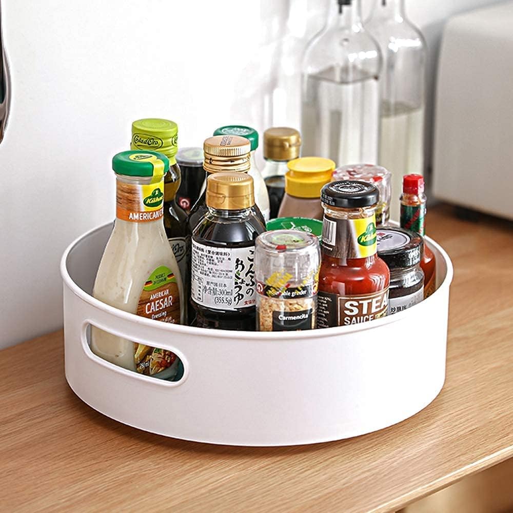 360° Rotating Organizer Tray For Spice Rack And Cosmetic Organizer