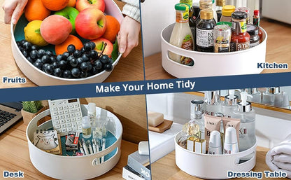 360° Rotating Organizer Tray For Spice Rack And Cosmetic Organizer