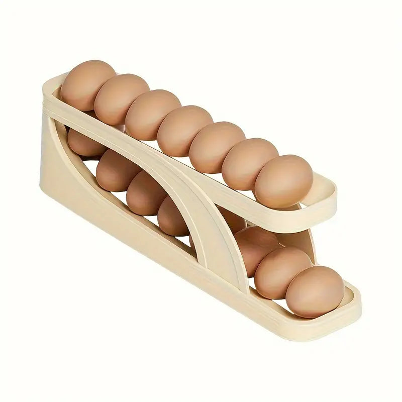 Double Layer Egg Box Automatic Roll-Down Design