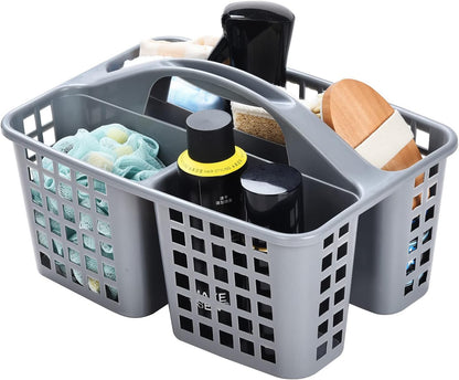 3-Compartment Plastic Cleaning Caddy Basket