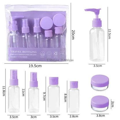 7 PCs Travel bottle Set