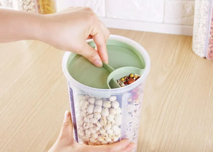 3 Section Food Storage Jar