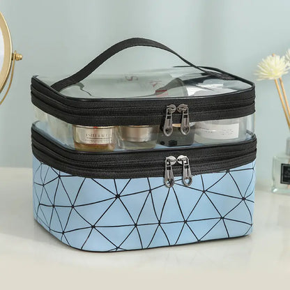 Double Layer Diamond Cosmetic Bag