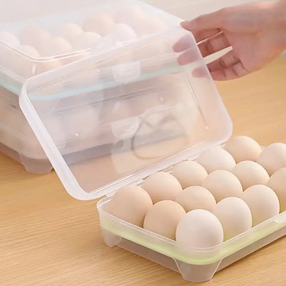 Airtight Egg Storage Box With 15 Compartments