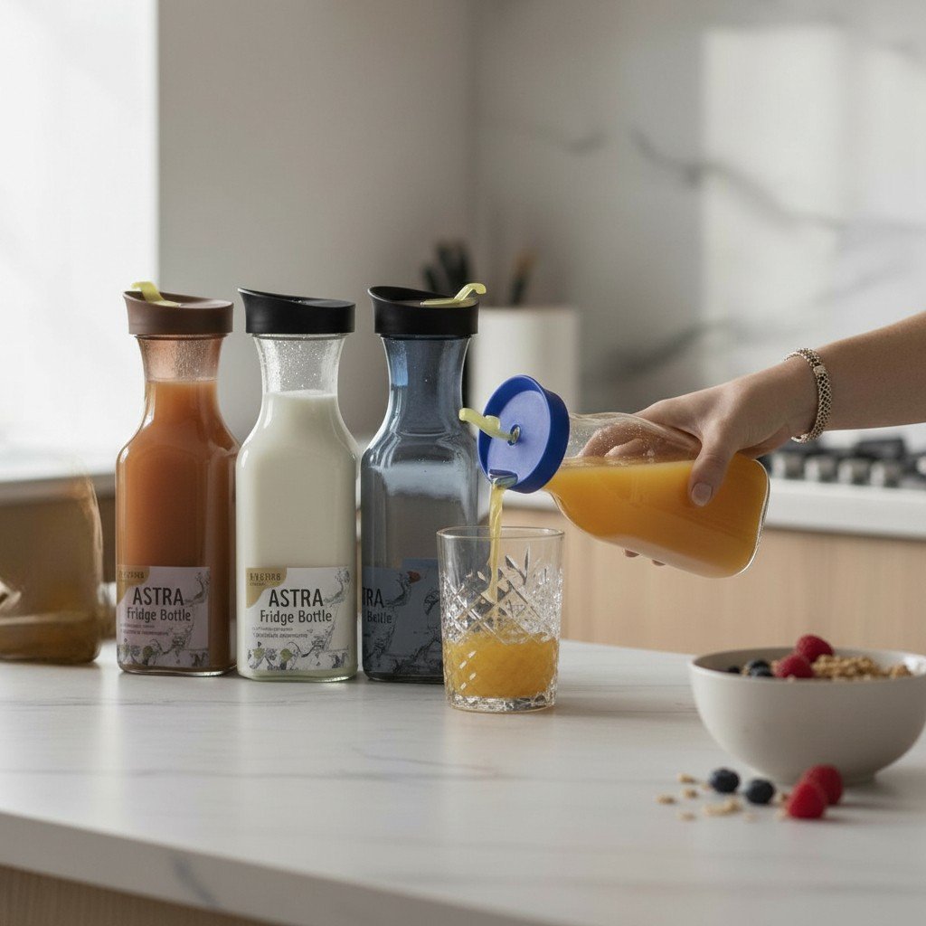 High-Quality Plastic Juice & Water Bottle - 1.1L