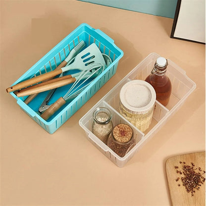 Adjustable Plastic Partition Organizer Basket