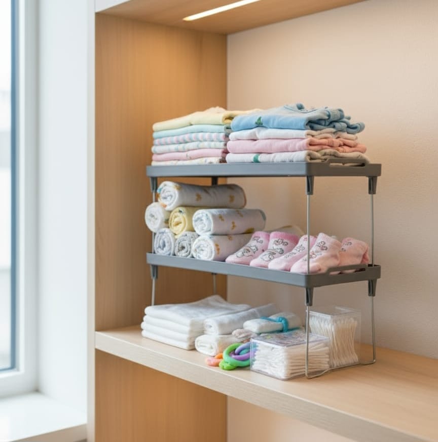 Space Saving Stackable Shelf