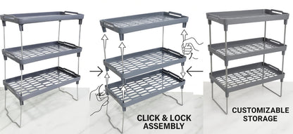 Space Saving Stackable Shelf