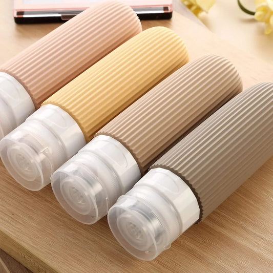 4 Pack Silicone Travel Bottle Set