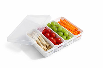 4 section snack storage box