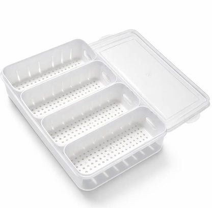 4 section snack storage box