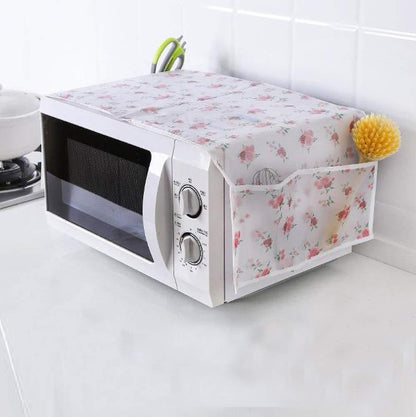 Microwave Dust Cover with Pockets