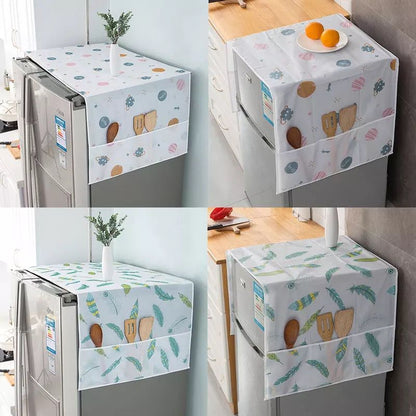 Fridge Dust Cover with Pockets