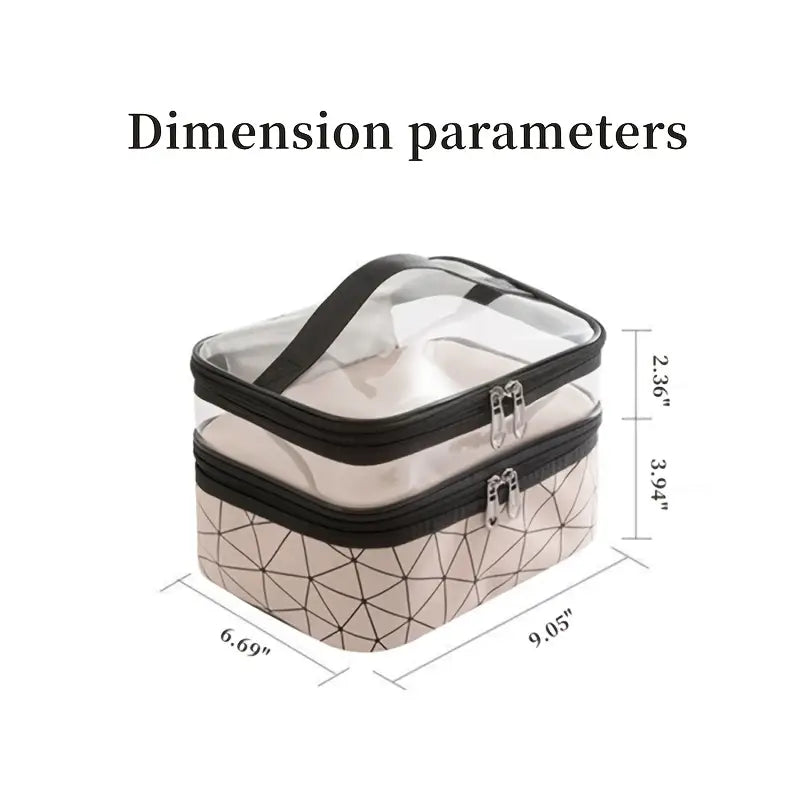 Double Layer Diamond Cosmetic Bag