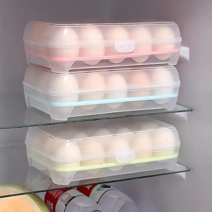 Airtight Egg Storage Box With 15 Compartments