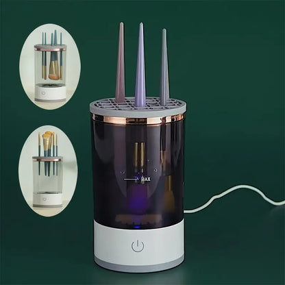 Automatic Rotating Makeup Brush Cleaner