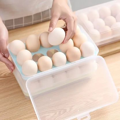 Airtight Egg Storage Box With 15 Compartments