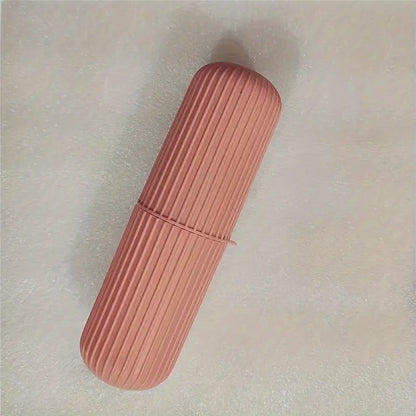 Capsule Shape Travel Brush Case - Random Colour