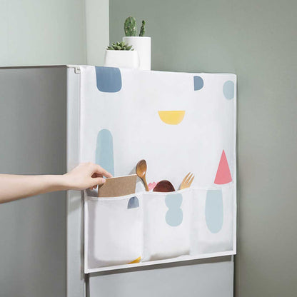 Fridge Dust Cover with Pockets