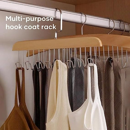8 Hook Wooden Hanger