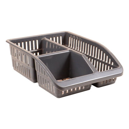 Multi Purpose 3 Compartment Storage Organizer Basket