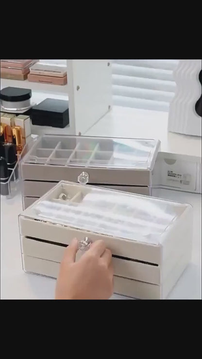 3 Layer Clear Jewellery Organizer