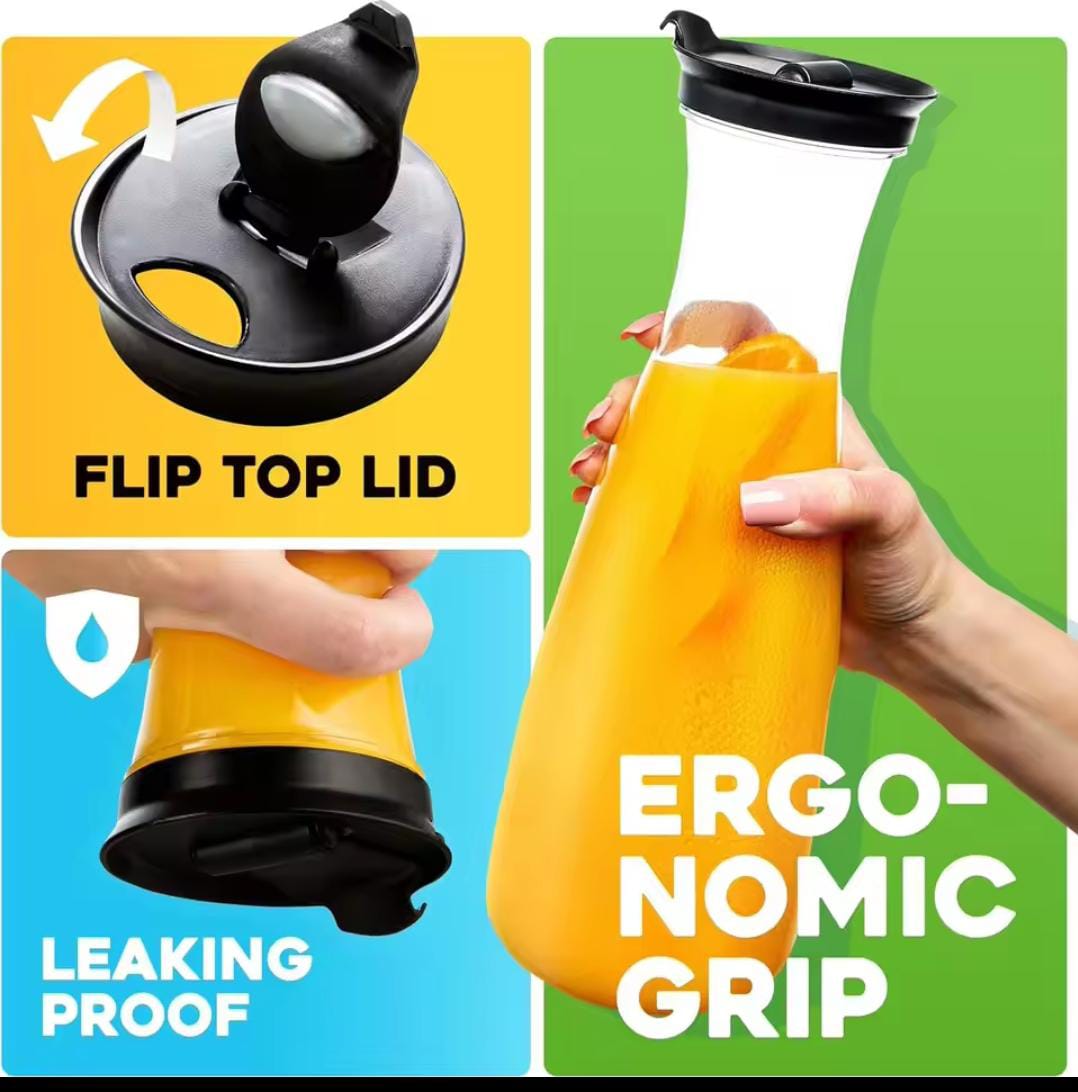 High-Quality Plastic Juice & Water Bottle - 1.1L