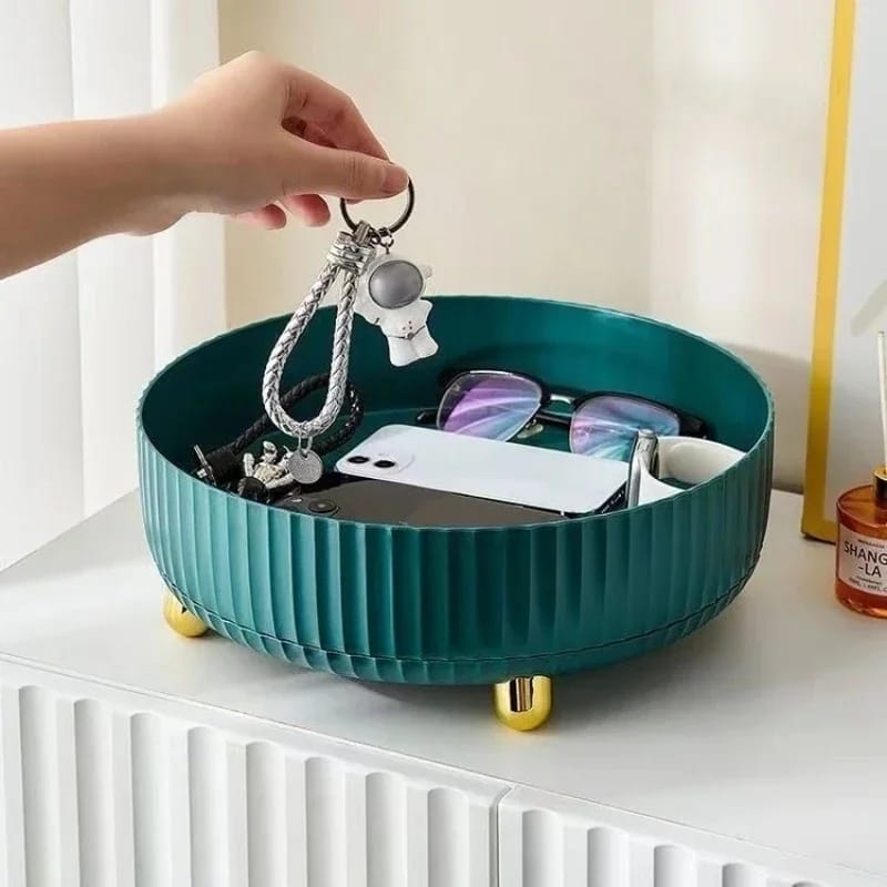 360° Rotating Organizer Tray For Spice Rack And Cosmetic Organizer